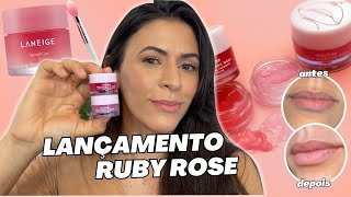 Testando Balm Sleeping Mask RUBY ROSE - Máscara Labial Noturna: É DUPE DA LANEIGE? | Make com Lari