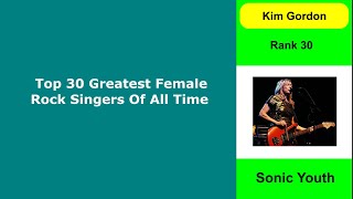 Top 30 Greatest Female Rock Singers Of All Time