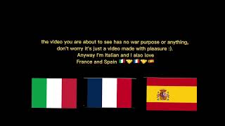 Italy vs France vs Spain