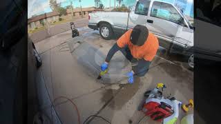 Cleaning Chicken Grease on car seat