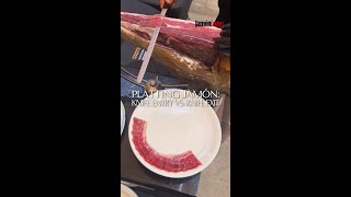 Emplatado jamón con salida de cuchillo vs con entrada 🐽🔪