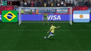 FIFA 23 - BRAZIL VS ARGENTINA | PENALTY SHOOTOUT 2023 | GAMEPLAY PC #worldcup2022 #fifa23