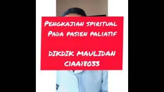 PEMERIKSAAN SPIRITUAL ( Dikdik Maulidan)