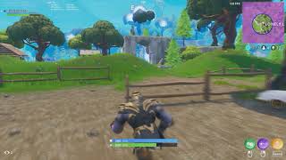 Poor bush meets her end by purple thicc boi Thanos - Fortnite