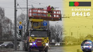 TRAMWAY MAINTENANCE Unit On-Scene And Responding. Rīgas Satiksme Avārijas Dienests S DUOTRAM Apkope