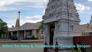 COVID 19 - Austin Texas  Shirdi Sai Baba & Venkateswara Temples Reopen