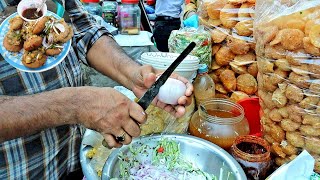 Extreme Knife Skilled Fuchka King | Bangladeshi Street Food | Famous street food of Fuchka Golgappa