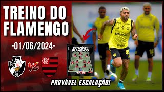 TREINO DO FLAMENGO HOJE! PROVÁVEL ESCALAÇÃO DO MENGÃO! VASCO X FLAMENGO PELO BRASILEIRÃO