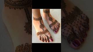 foot mehndi designs😍#viral #trending #mehndi #mehndidesign #footmehandi #foot #youtubeshorts