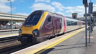 (Horn) CrossCountry Class 220s depart Exeter St Davids