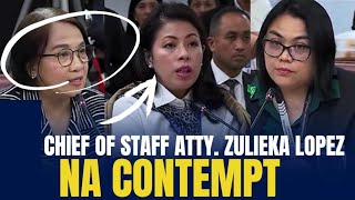 OVP CHIEF OF STAFF ATTY. LOPEZ NA CONTEMPT