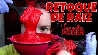 RETOCANDO A RAIZ EM CASA | CABELO VERMELHO