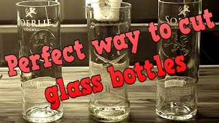 Perfect way to cut glass bottles