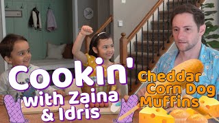 Cookin with Zaina and Idris Corn Dog Muffins