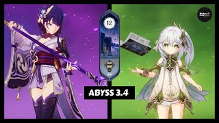 [Genshin Impact] Raiden Hyper Carry & Nahida Driver | Abyss 3.4-Abyss 3.5 Floor 12