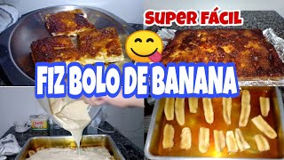 BOLO DE BANANA SUPER FÁCIL!