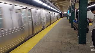 207 St bound R46 A train arriving into 175 Street