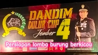 Persiapan lomba burung berkicau