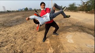 Piyush Doing BACKFLIP with sahil 😱😱