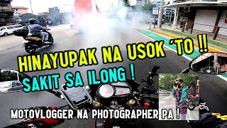 BWISET NAMAN ANG KAPAL NG USOK ! | MOTOVLOGGER NA PHOTOGRAPHER PA | QUAIPO MANILA | HONDA RS125 FI