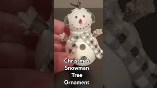 Christmas Snowman Tree Ornament