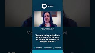 Docentes, menos marchas y más trabajo : MARÍA FERNANDA CABAL