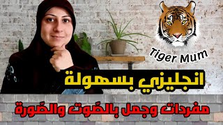 تعلّم الانجليزية بالصّوت والصّورة من الصفر للمبتدئين، كلمات وجمل انجليزية للمبتدئين#tigermum