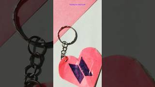 Diy BTS keychain with paper