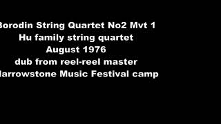 Borodin String Quartet No 2 Hu Family 1975