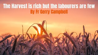 The Harvest is rich but the labourers are few - Fr Gerry Campbell