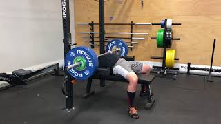 1/26/18 Bench 2ct Pause 230x3 @9 ws 4/4