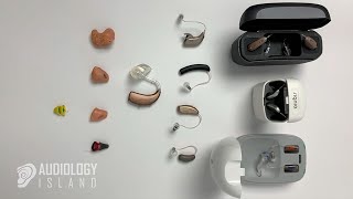 Different types of hearing aids by Audiology Island