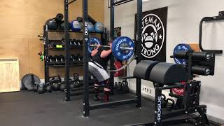 2/9/18 Squats 3-0-3 Tempo 225x11 @9 ws 3/3