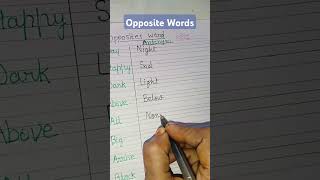 Opposite Words/Antonyms #english #viralvideo