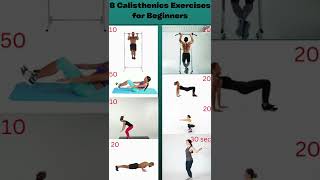 8 Calisthenics Exercise for Beginners | Development of strength+flexibility+coordination | #shorts