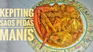 Resep mudah kepiting saus pedas manis