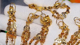 gold earrings designs new model 2021 // jewellery earring new design