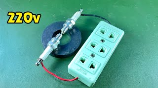 Free Energy Electric Using Spark Plug 100%