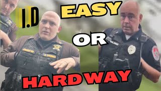 I.D REFUSAL: COPS WON'T TAKE NO FOR AN ANSWER!