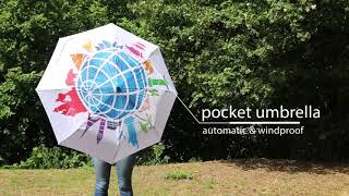 Automatic windproof pocket umbrella EMOTION