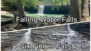 Falling Water Falls and Six Fingers Falls, Sand Gap, AR