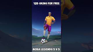 MOBA LEGENDS 5 v 5 #shorts I got 125 Hero Skins as Gift l Neymar Skin #MOBA55