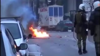 Pyro & Hooligan riot - PAOK vs. Olympiakos (02.03.2016)