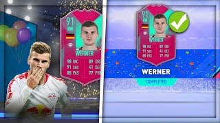 FIFA 19 - 91 TIMO WERNER FUT BIRTHDAY - SFIDA CREAZIONE ROSA SCR - SBC