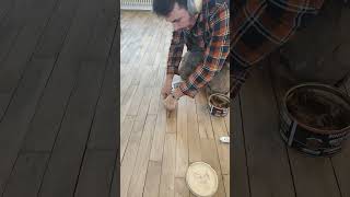 réparation sans remplacement de lame de parquet massif #tuto #technique #woodworking #lessensdubois