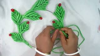 Leaf Design _Macrame Krishna Jhula//How to make new design Krishna Jhula