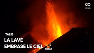 La dernière éruption de l'Etna a illuminé le ciel de Catane