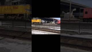 UP power at Utica Union Station 3-18-18