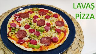 LAVAŞ PİZZA NASIL YAPILIR ? | TAVADA PİZZA TARİFİ |DÜRÜM PİZZA