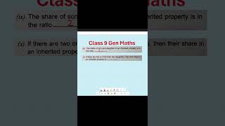 Class 9 General Maths MCQ#34 and 35